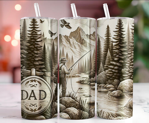 Dad Fly Fishing Tumbler