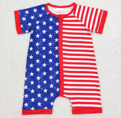 Patriotic Baby Boy Romper