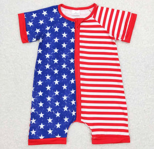 Patriotic Baby Boy Romper