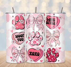 Valentine Paws Tumbler