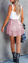 Load image into Gallery viewer, Light Pink Sequin Skort