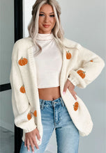 Load image into Gallery viewer, Pumpkin Cardigan Sweater
