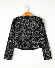 Load image into Gallery viewer, Black Sequin Jacket