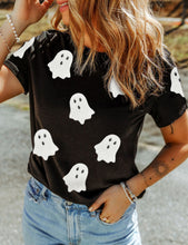 Load image into Gallery viewer, Women’s Sequin Ghost T-shirt