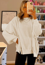 Load image into Gallery viewer, Oversized Waffle Knit Top