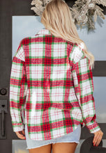 Load image into Gallery viewer, Christmas Plaid Shacket