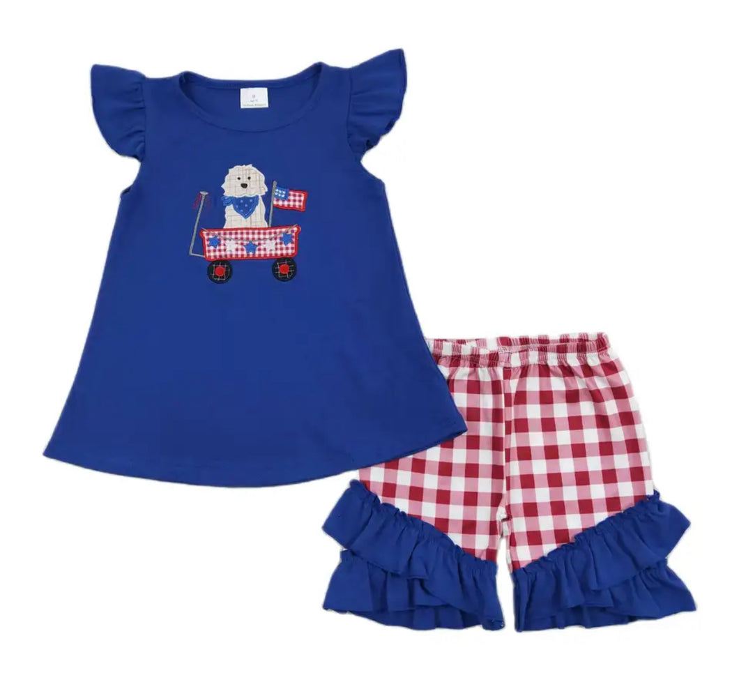 Patriotic Pup Girls Outfit