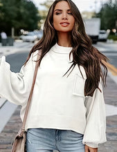 Load image into Gallery viewer, Drop Shoulder Pocket Sweater