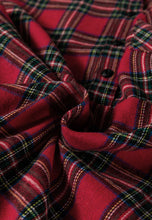 Load image into Gallery viewer, Plaid Ruffle Hem Dress