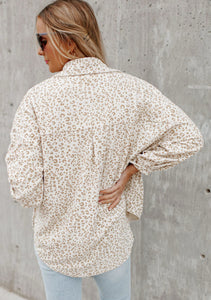 Cream Leopard Shacket