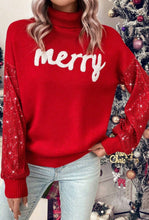 Load image into Gallery viewer, Merry Sequin Sleeve Sweater