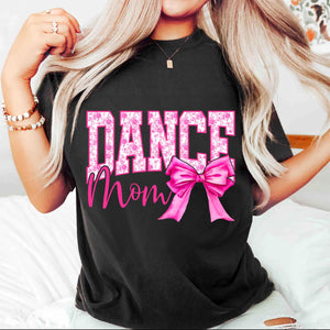 Pink Floral Dance Mom T-shirt