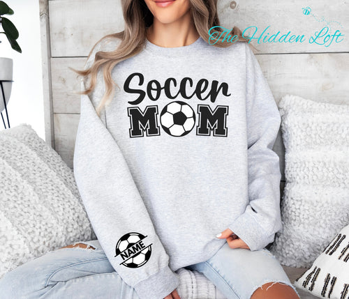 Personalized Soccer Mom Sweatshirt