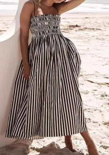 Striped Summer Midi Dress