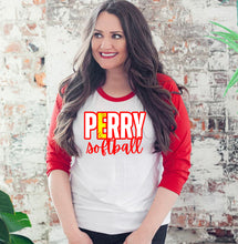 Load image into Gallery viewer, Perry Softball Raglan