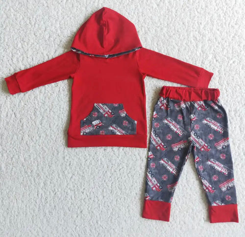 Fire Truck Jogger Outfit