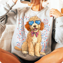 Load image into Gallery viewer, Patriotic Golden-Doodle Sweathsirt