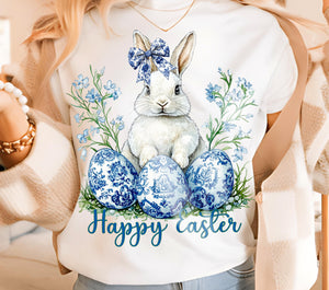 Happy Easter Blue Bunny T-shirt