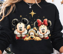 Load image into Gallery viewer, Christmas Mouse and Dog Sweatshirt
