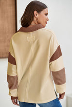 Load image into Gallery viewer, Sequin Football Polo Sweatshirt