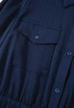 Load image into Gallery viewer, Navy Shirt Dress