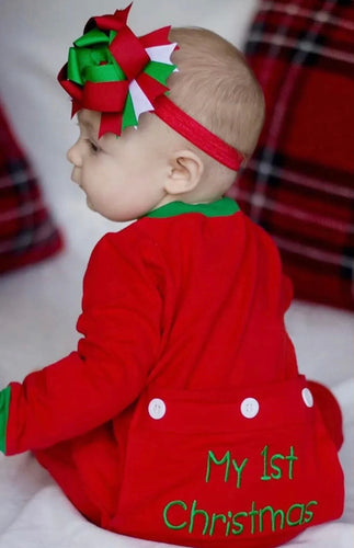 My 1st Christmas Romper