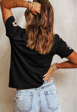 Load image into Gallery viewer, Sequin Candy Cane T-shirt