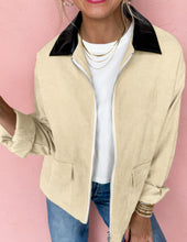 Load image into Gallery viewer, Textured Zip Up Jacket