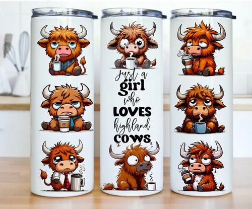 Just a girl who loves highland cow Tumbler