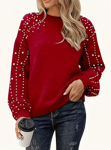 Red Pearl Sweater