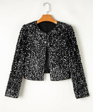 Load image into Gallery viewer, Black Sequin Jacket