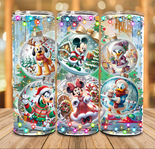 Christmas Mouse and Characters Tumbler
