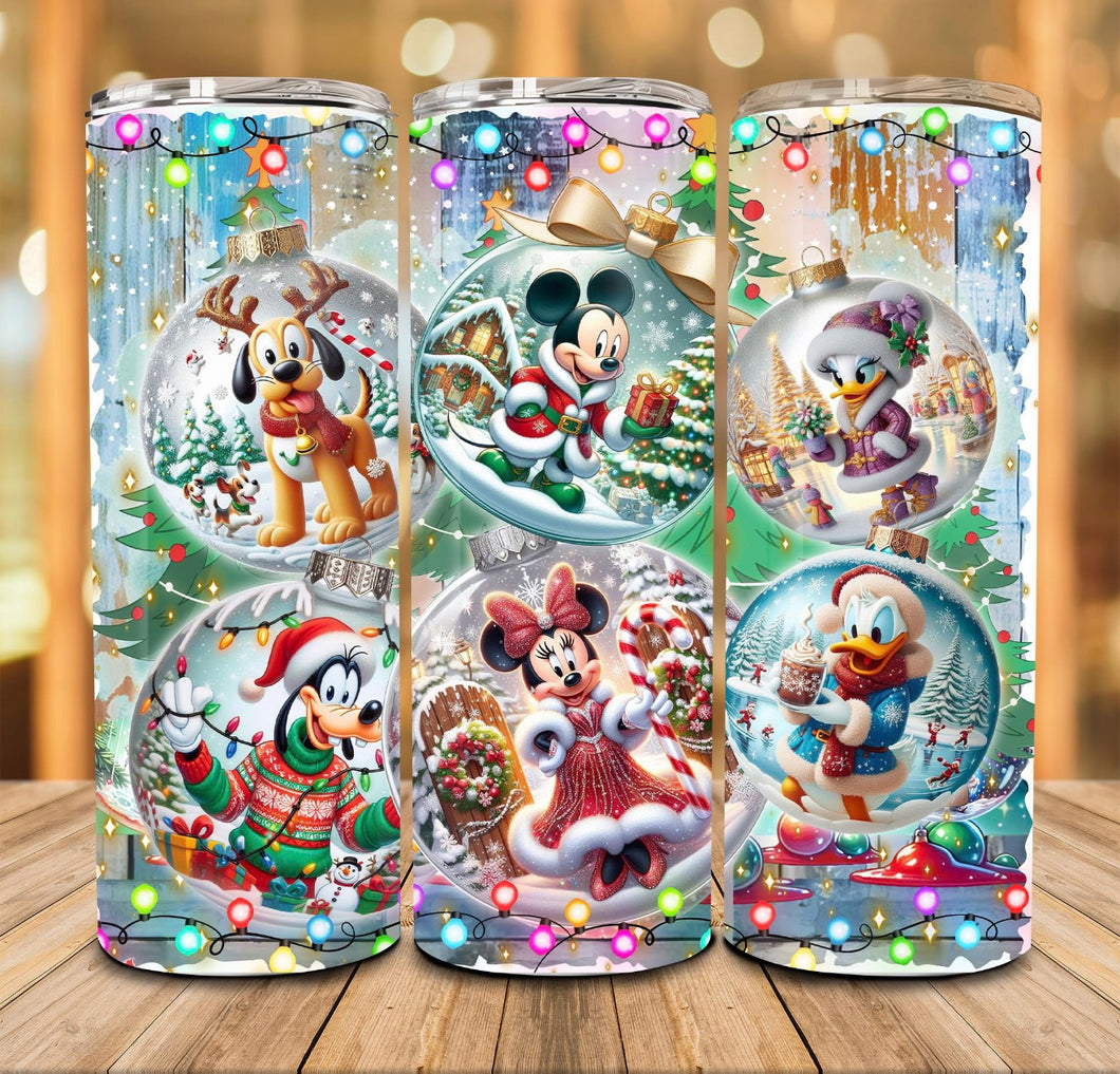 Christmas Mouse and Characters Tumbler