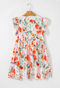 Floral Vneck Dress