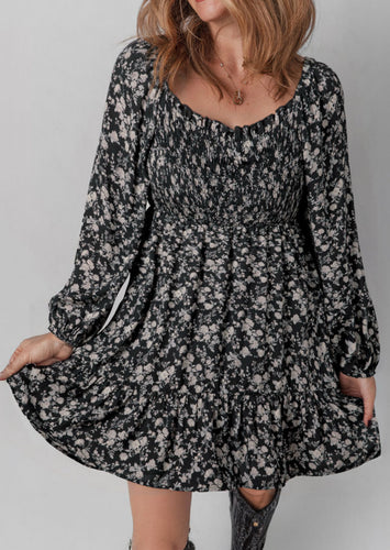 Black Floral Dress