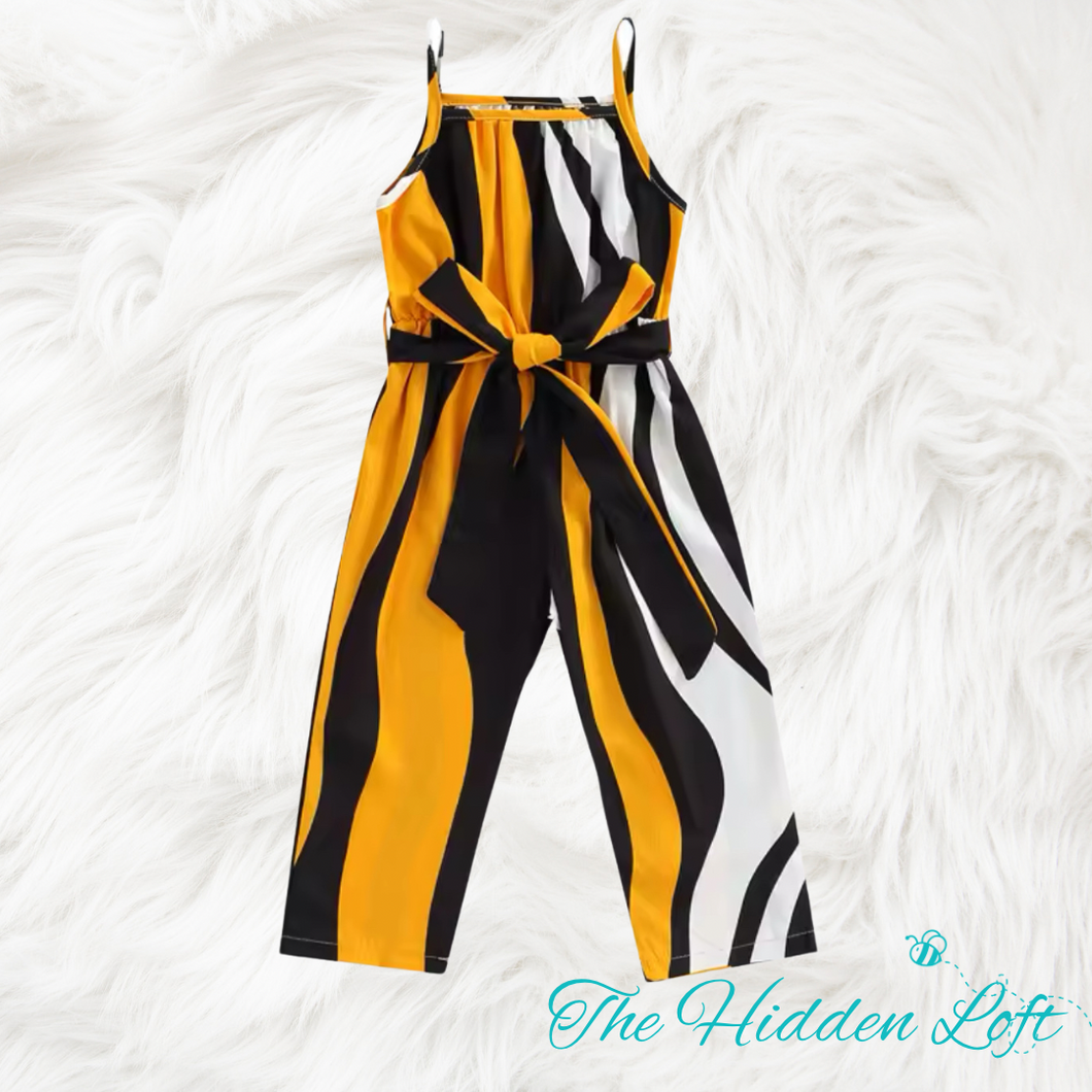 Black and Yellow Jumpsuit