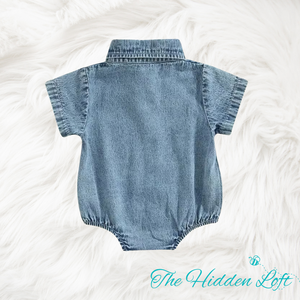 Denim Baby Romper