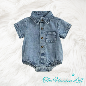 Denim Baby Romper