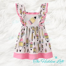 Load image into Gallery viewer, Pencil Ruffle Sleeve Dress