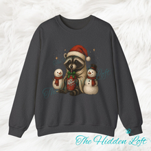 Load image into Gallery viewer, DP Christmas Raccoon Sweatshirt