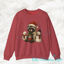Load image into Gallery viewer, DP Christmas Raccoon Sweatshirt
