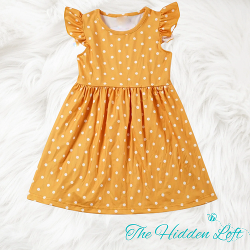 Gold Polka Dot Dress