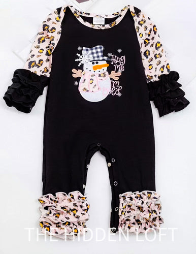 Hug Me I’m Cold Snowman Romper