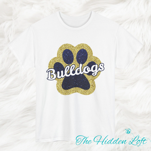 Bulldogs Paw Print T-Shirt