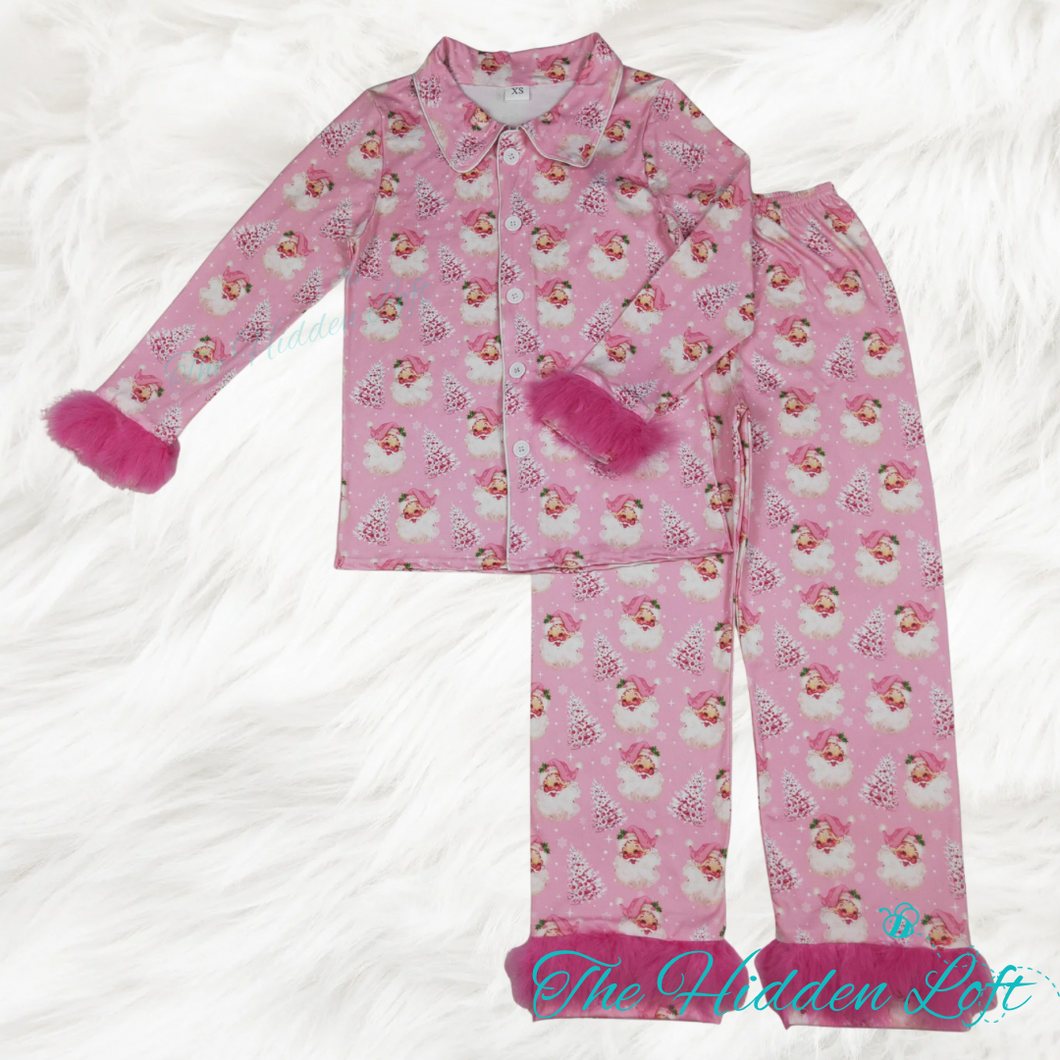 Women’s Pink Santa Pajamas