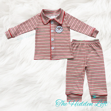 Load image into Gallery viewer, Christmas Stripe Pajamas