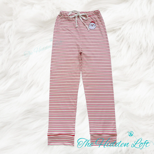 Adult Christmas Stripe Pajama Pants