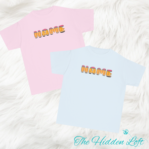 Youth Personalized Pencil Font T-shirt