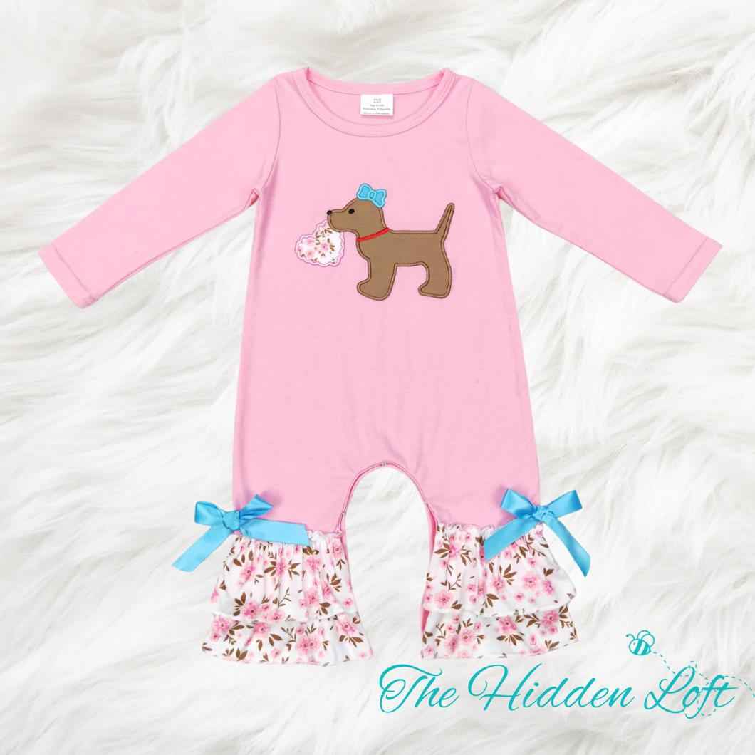 Valentine Pup Baby Romper