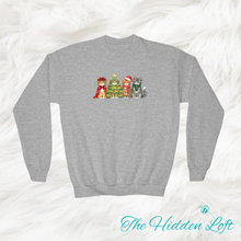 Load image into Gallery viewer, Youth Christmas Cats Sweatshirt